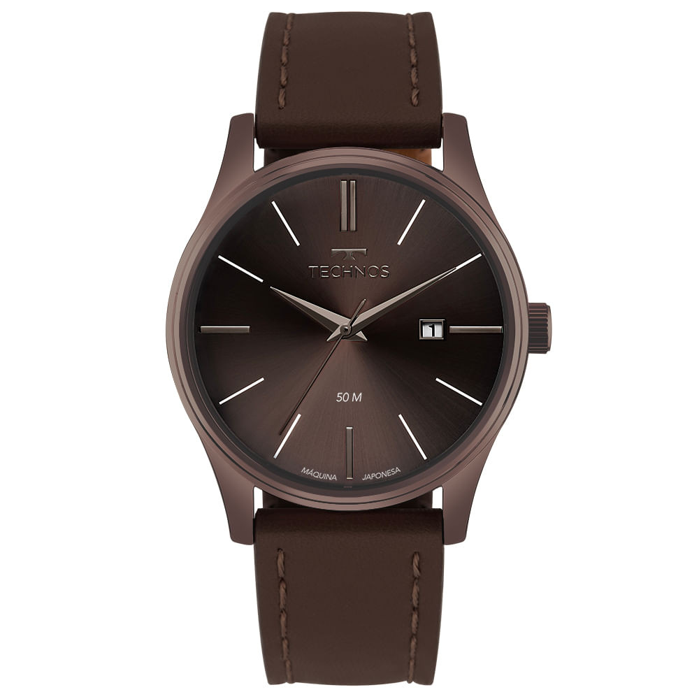 Relógio Technos Masculino Steel Marrom - 2115UBP/0M em Oferta na Shopee