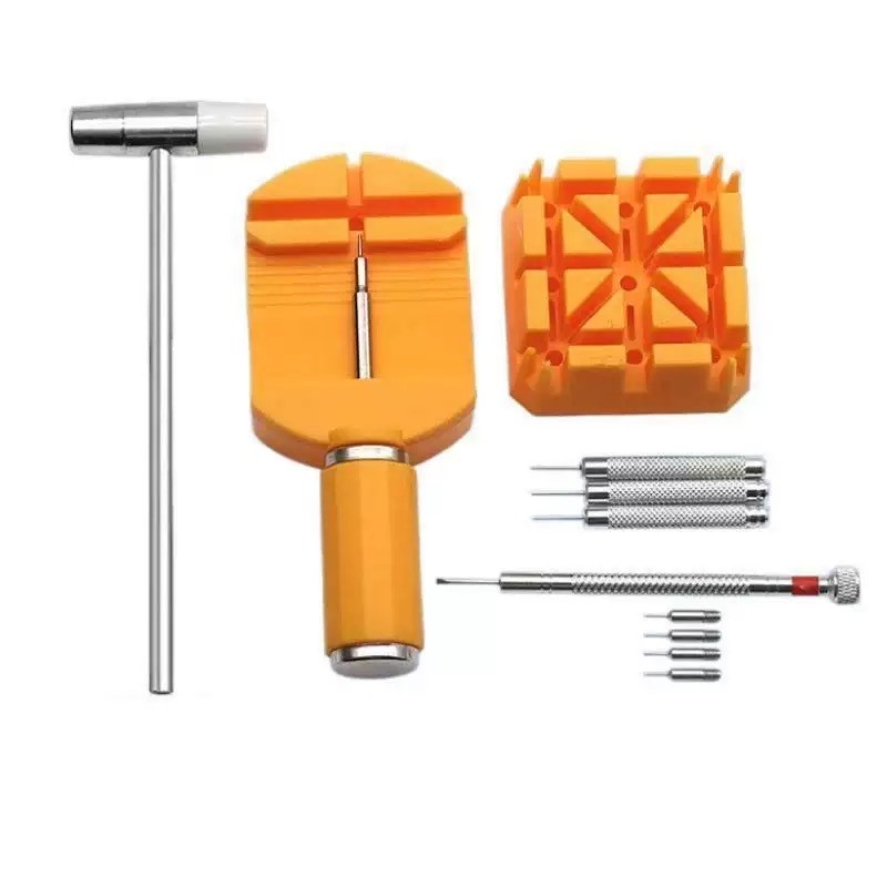 Conjunto de ferramentas para desmontagem e montagem de pulseiras de relógio com 11 peças, ferramentas para reparo de rel em Oferta na Shopee