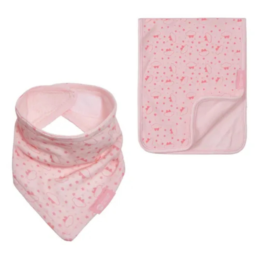 KIT BABADOR E PANO DE OMBRO LILICA RIPILICA ROSA - KOUII