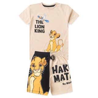 Conjunto Infantil Masculino Camiseta e Bermuda Rei Leão em Oferta na Shopee