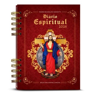 DIÁRIO ESPIRITUAL 2026 MANZOTTI CAPA CLASSICA JESUS DA SANTA CHAGAS em Oferta na Shopee