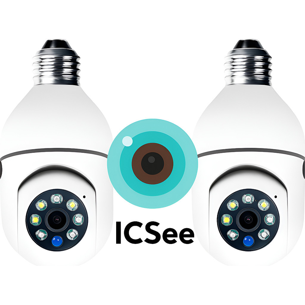 Kit 2 Câmera Segurança Ip Wifi Âmpada Prova Dágua App Icsee