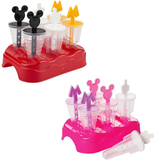 Forma Plástica Divertida Para Sorvete Picolé Com Base 6 Unidades Forminha Molde da Minnie OU Mickey Plasútil em Oferta na Shopee
