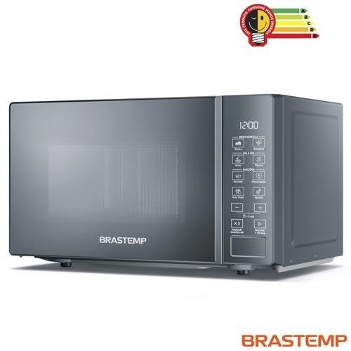 Detalhes do Micro-ondas Brastemp 20 Litros Cor Inox com Funções Pré-Preparo - BMS20AR