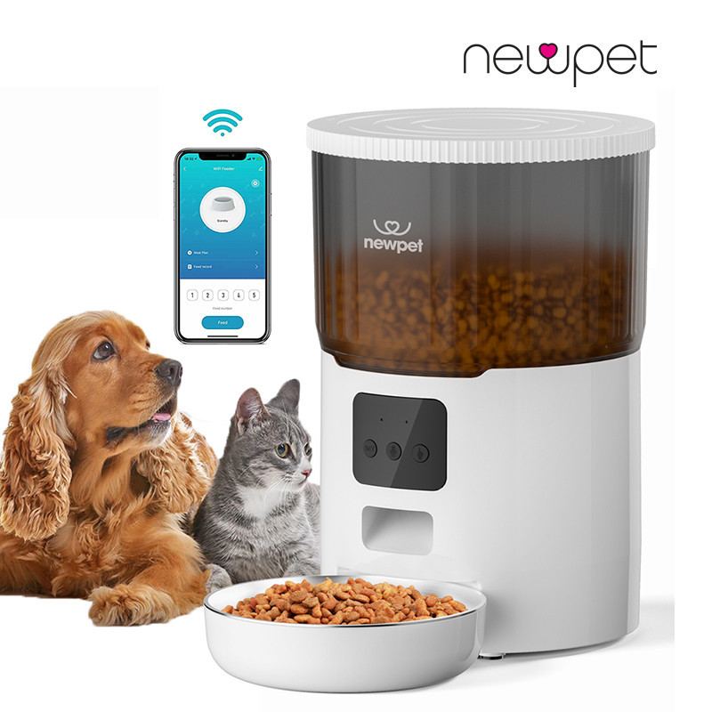 4L Wi-Fi Remoto APP Botão De Controle Inteligente Alimentador De Animais De Estimação Para Cães Gatos - Pets