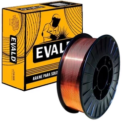 Arame para Solda Mig 1.0 MM Rolo Plástico 15 KG ER70S-6 EVALD