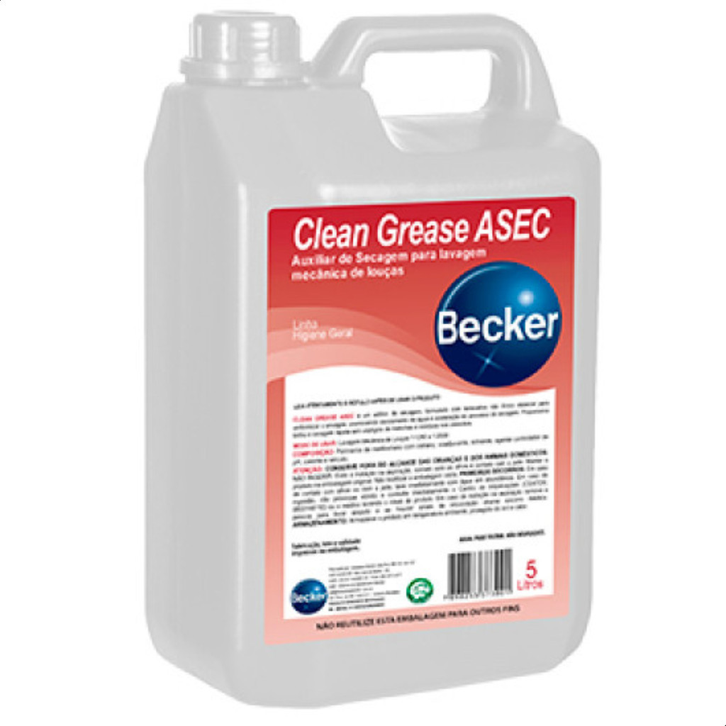 Abrilhantador P/ Lava Louça Versatil Clean Grease Asec - 5l