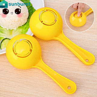3Pcs Molde De Bolas De Arroz 3Pcs-Gadgets De Cozinha Doméstica-Acessórios Para Confecção De Sushi Antiaderente-Colher Hemisférico-Scooper Meio Círculo Amarelo-Colheres De Plástico Redondo em Oferta na Shopee