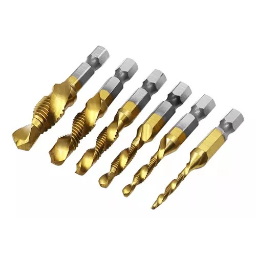 Kit 6 Brocas Macho Fura E Faz Rosca M3 M4 M5 M6 M8 M10