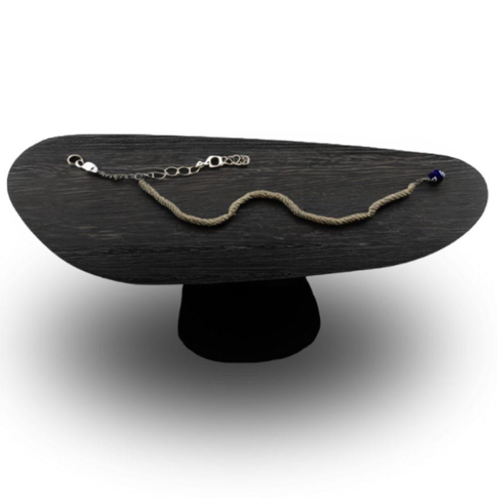 Mesa Oval Organica Em ébano 160x90 em Oferta na Shopee