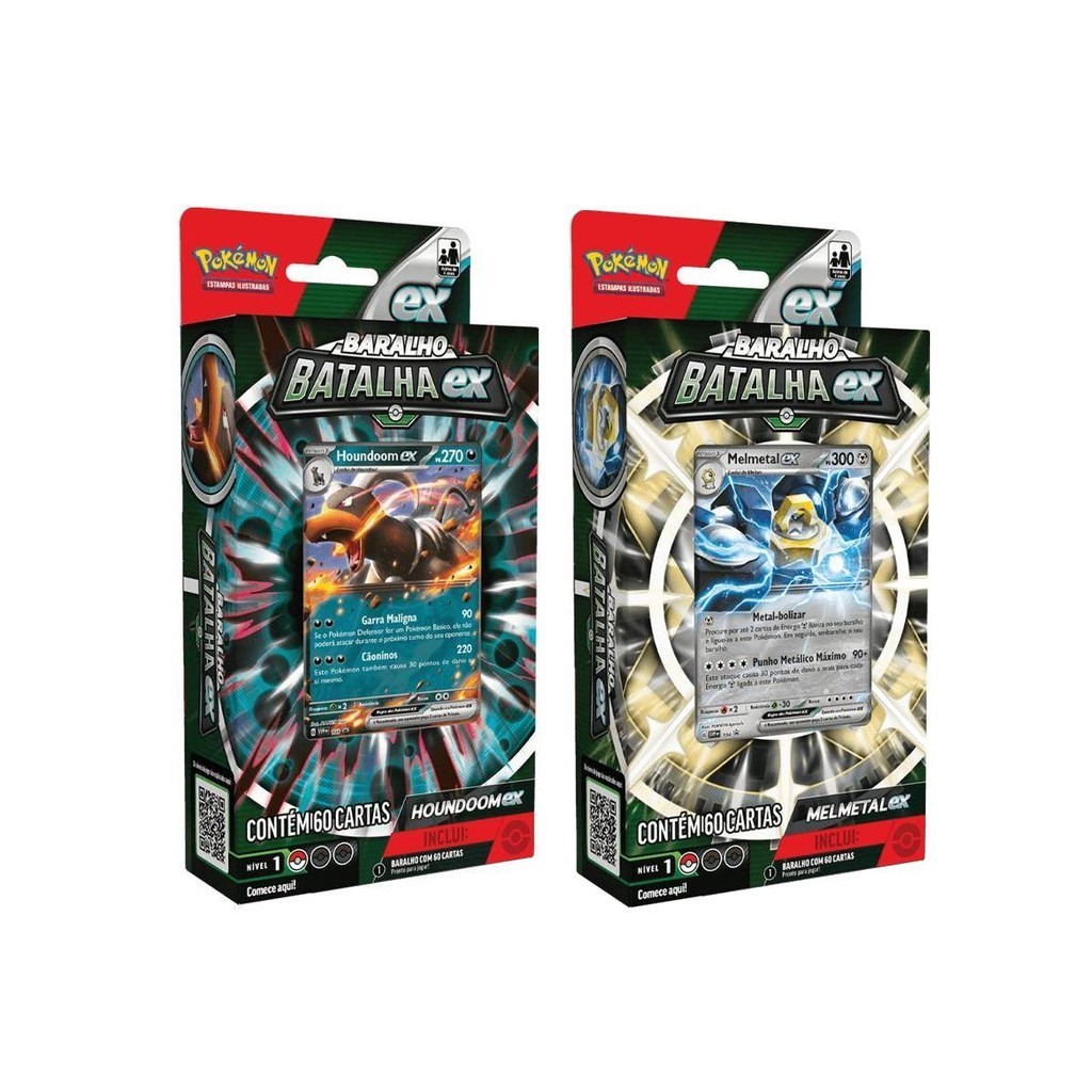 Cartas Pokémon Deck Cards Baralho de Batalha EX - Copag em Oferta na Shopee