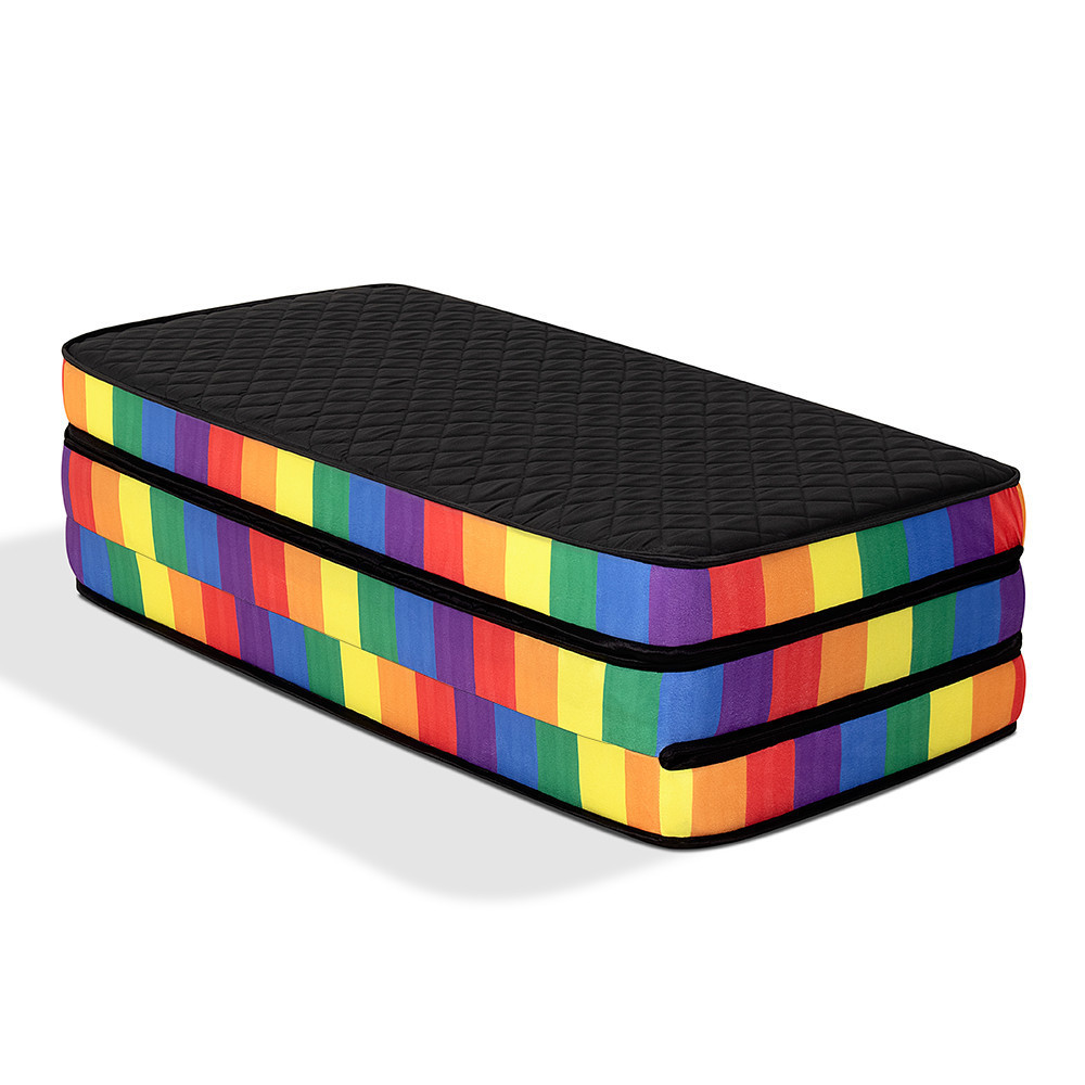 Puff 3 em 1 Multiuso Casal Dobrável D33 - BF Colchões em Oferta na Shopee