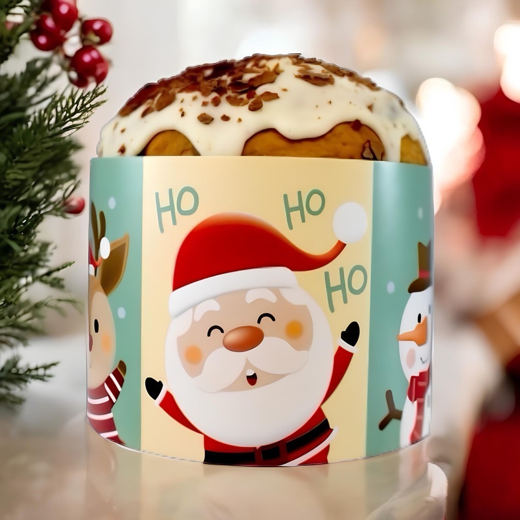 10 CINTA PARA PANETONE - NATAL ENCANTADO ID3877 (CHOCO)