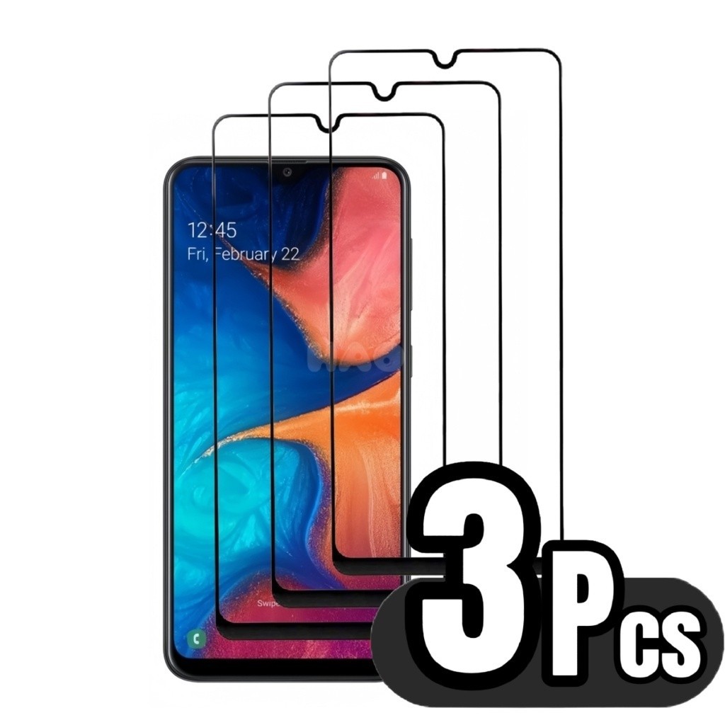 Kit 3 Película De Vidro Temperado 3D/9D Tela Para Samsung Galaxy A04/A04E/A14/A34/A54/A13 4G/A23 5G/A33/A53/A73/A02/A12