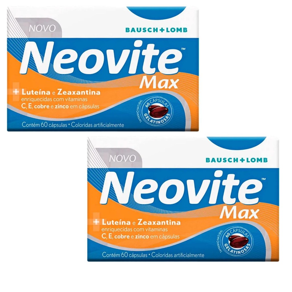 Kit Neovite Max 60 Cápsulas Gelatinosas Com 2 Unidades Cada