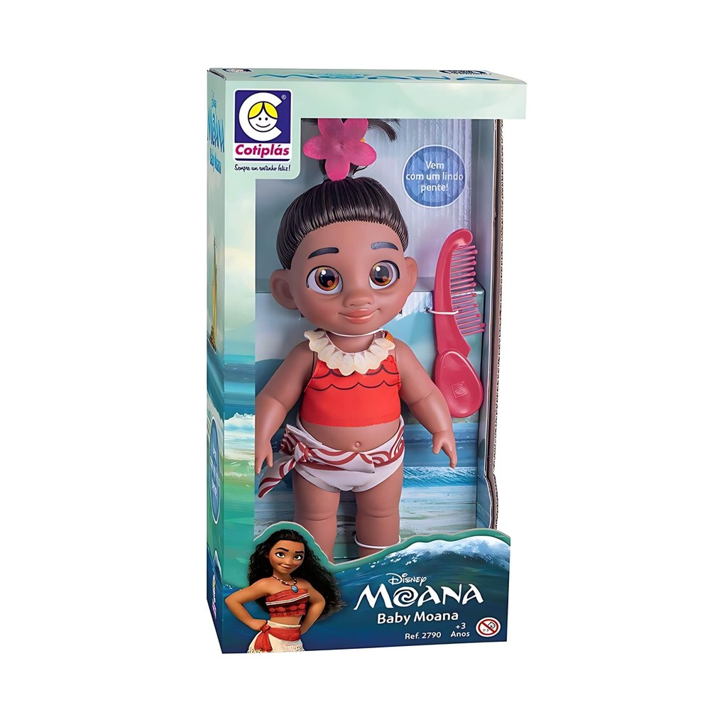 Boneca Infantil Moana Baby Pequena Cotiplas - 2790