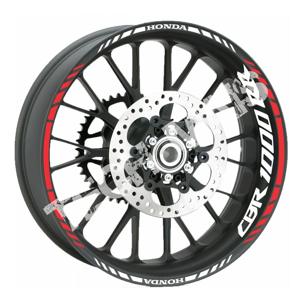 Kit Adesivo Refletivo De Roda Cb1000rr Fireblade Cbr 1000 Rr