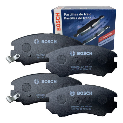 Kit 4 Pastilha Dianteira Original Bosch Tucson Sportage Sonata  2.0 2.7 2001 a 2014 em Oferta na Shopee