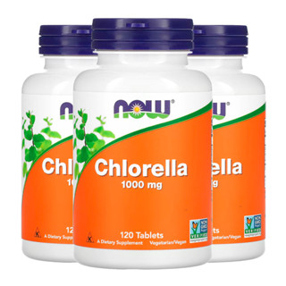 Kit 3x Chlorella 1000mg Now Foods 120 Tablets Importado /Made in Usa em Oferta na Shopee
