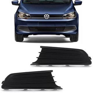 Par Moldura Grade Parachoque Farol Milha Sem Furo Gol Voyage G6 2012 A 2016 em Oferta na Shopee