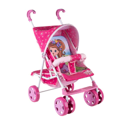 Carrinho de boneca luxo mundo das fadas - Baby Hercules