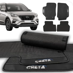 Jogo Tapete Borracha Novo Creta 2017 2018 2019 2020 2021 Essential Action Attitude Limited 4 Peças!
