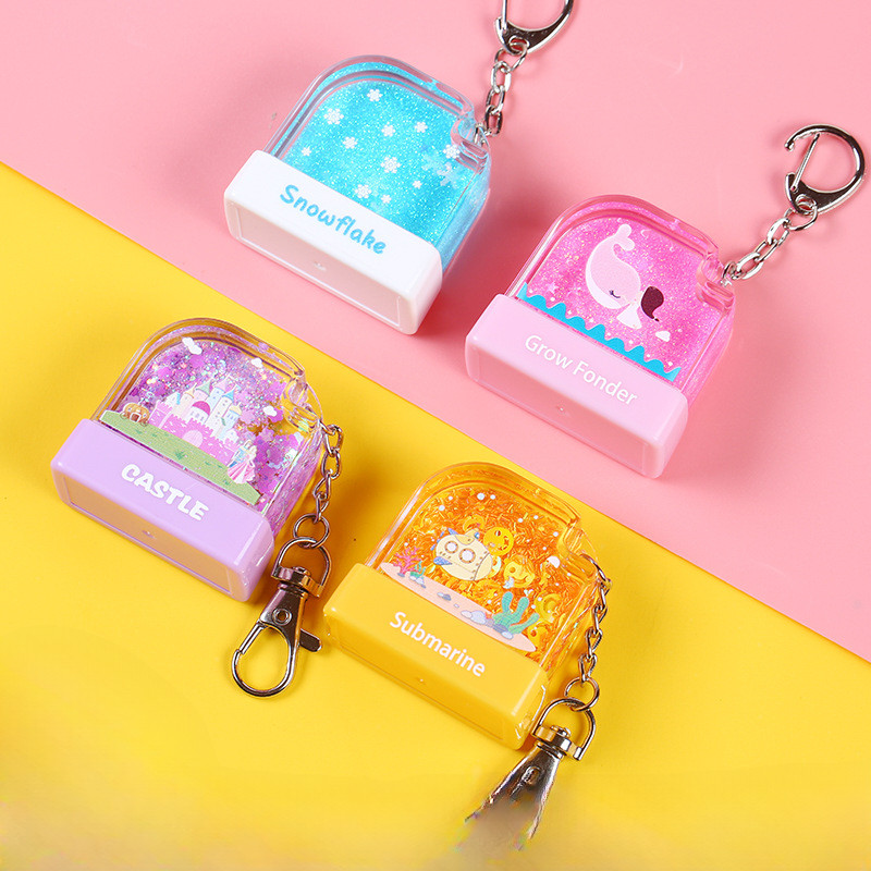 Nome Carimbo Personalizado/Padrão Bonito Areia Movediça Flutuante Infantil/Código Enfermeira/Médico/Professor em Oferta na Shopee