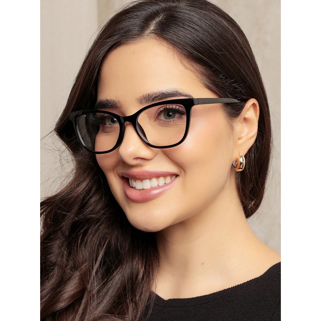 ARMACAO DE OCULOS FEMININO OLHO GATO LENTE UV400 DESCASO