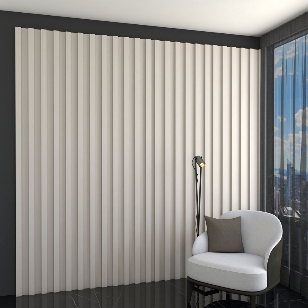Painel para TV 100% MDF Ripado Decoração