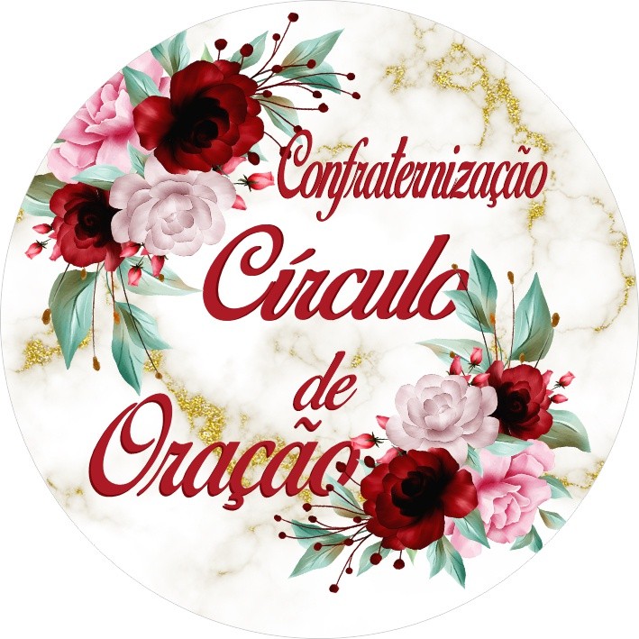 Painel Festa Redondo C/ Elastico 1,50m Circulo de Oracao em Oferta na Shopee