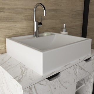 Cuba Para Banheiro Quadrada Branca 40x38 cm Tecnomobili em Oferta na Shopee