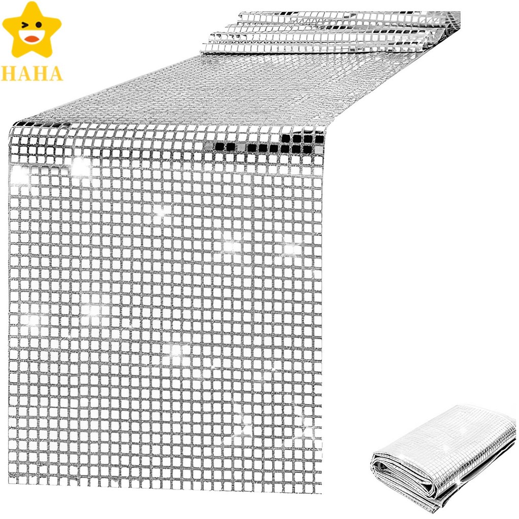 Corredor De Mesa De Lantejoulas Prateadas 71x13 Polegada Brilhante Glitter Toalha Retângulo Discoteca Festa Capas Shopbc6792
