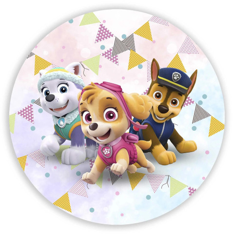 NOVO Painel Festa Infantil Redondo Patrulha Canina, Festa de Aniversário + Arco, Suporte incluso. Fazemos personalizado com qualquer tema. Confeccionado em Lona fosca, impressão de alta resolução. cenário , p/ Decoração