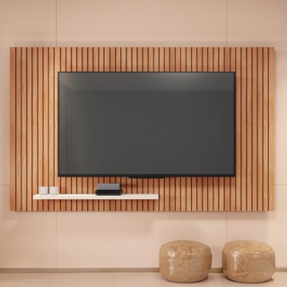 Painel Para TV's Até 70 Polegadas Sun Marrom Caemmun em Oferta na Shopee