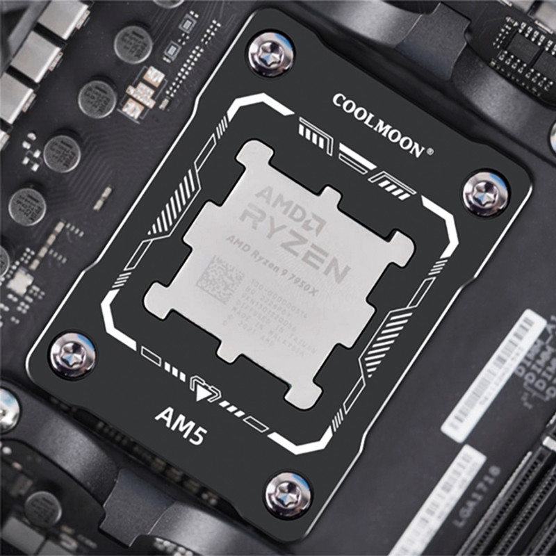 ADAPTADOR RYZEN AM5 SOCKET PROCESSADOR CONTACT FRAME AMD ANTI BENDING FIVELA CPU - PRETO