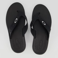 Chinelo Oakley Crowd Preto e Branco