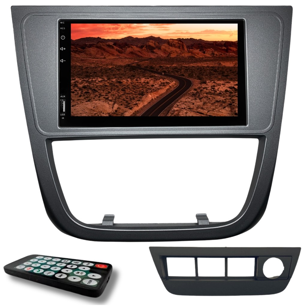 Central Multimídia MP5 7  Ultron BT/USB/Espelhamento Voyage G5 Moldura Grafite - Suporte 4 Botões