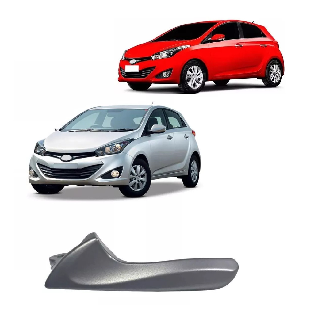 MACANETA INTERNA HB20 2012 A 2014 PORTA DIANTEIRA/ TRASEIRA CINZA GRAFITE LADO ESQUERDO em Oferta na Shopee