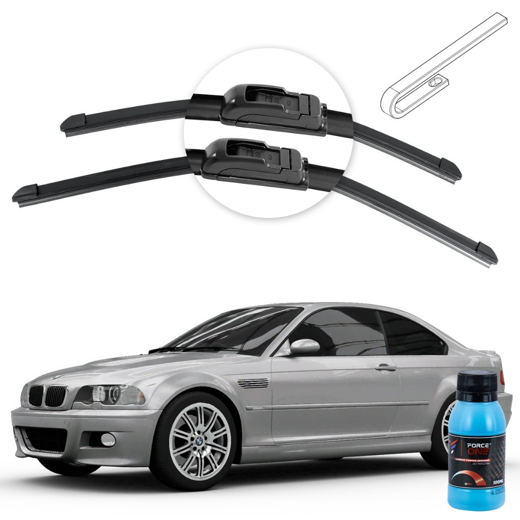 Limpador de Parabrisa BMW M3 E46 ano 00 a 06 Universal