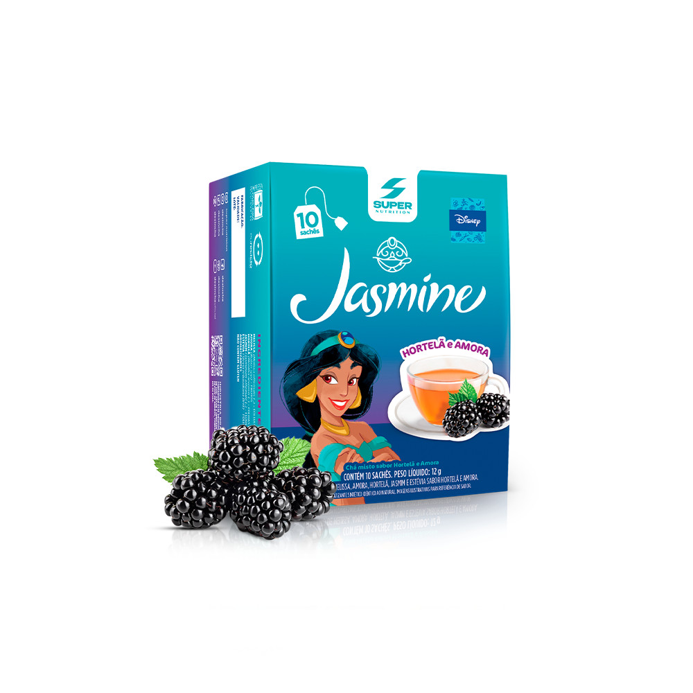 Desinchá Disney Jasmine - Hortelã e Amora (10 sachês) - Food & Beverages