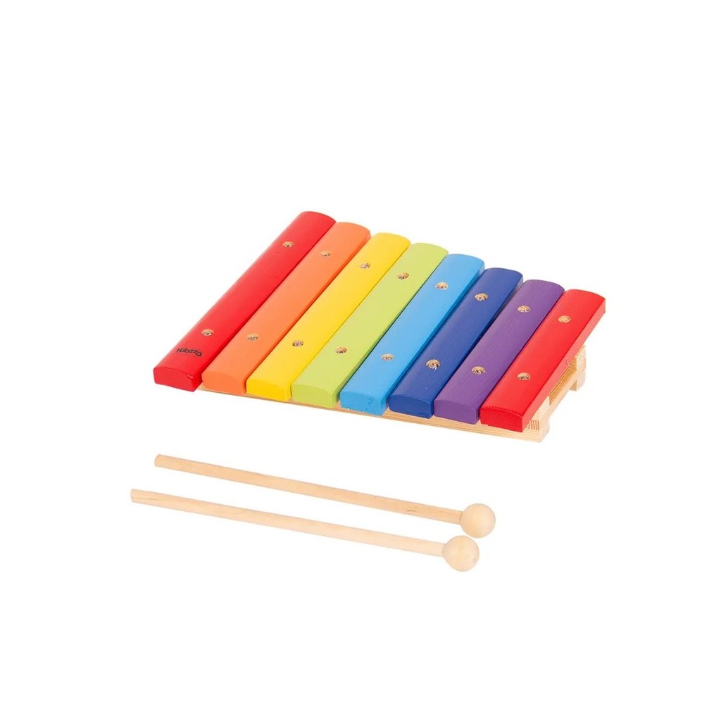 XILOFONE KIDZZO COLORIDO 8 TECLAS EM MADEIRA 17666