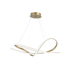 Luminaria Pendente Led Eva 36w Com Seleção de temperatura Quente/Neutro/Frio Dourado Avant