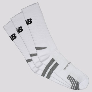 Kit Meia New Balance Cano Alto 3 Pares Branca em Oferta na Shopee