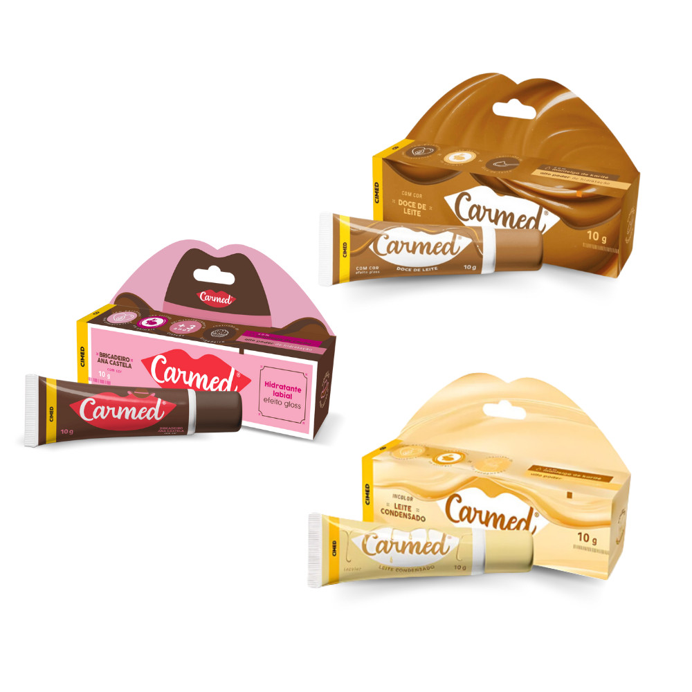 Carmed Ana Castela Boiadeira Hidratante Labial Gloss Doce Brigadeiro Doce De Leite Leite Condensado Lábios Macios 10g