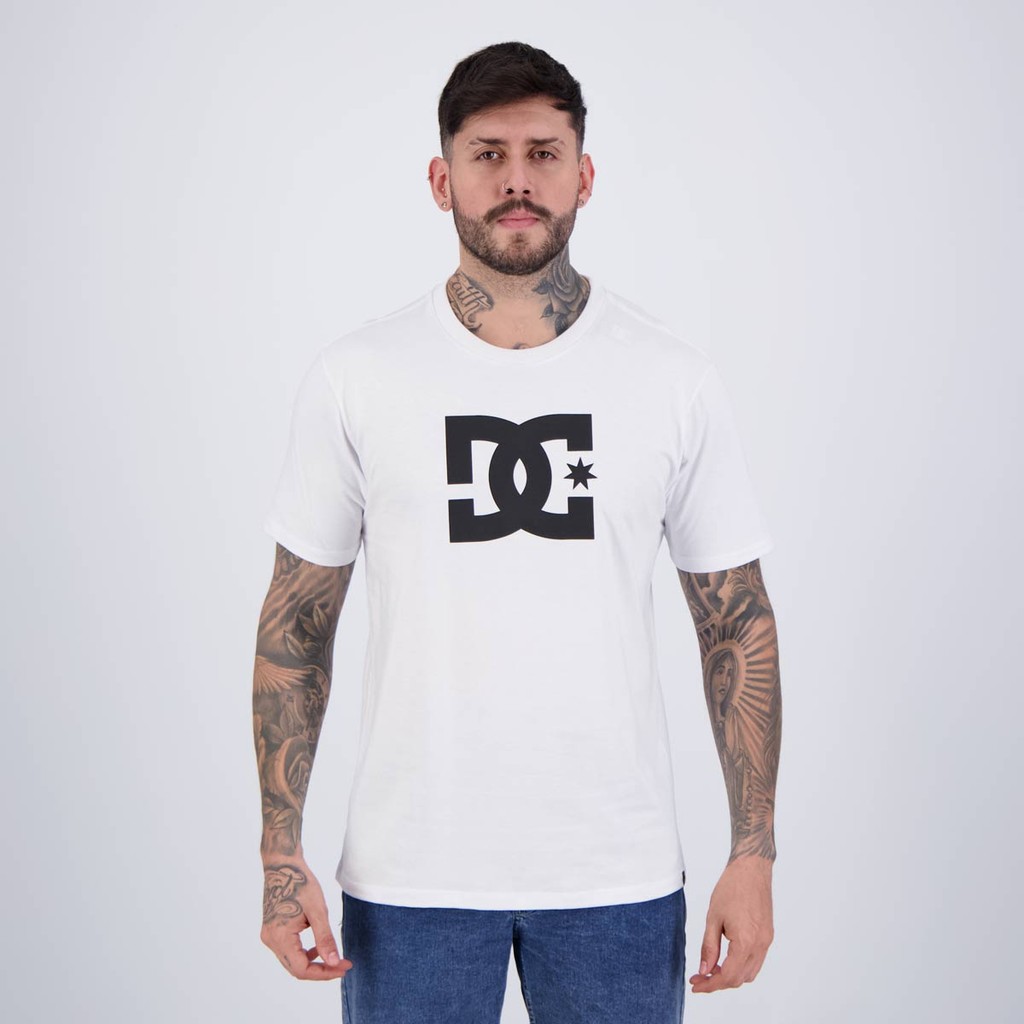 Camiseta DC Star Branca em Oferta na Shopee