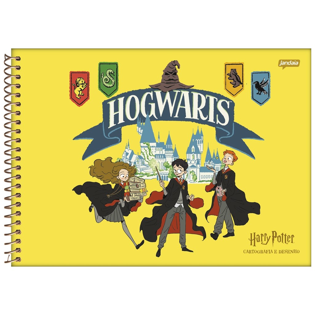 Caderno Harry Potter Cartografia Desenho 96 fls Capa 1