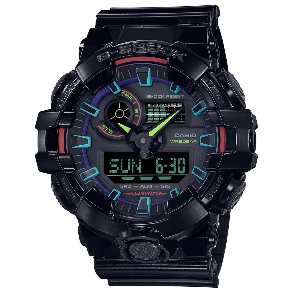 RELÓGIO CASIO G-SHOCK MASCULINO GA-700RGB-1ADR - Watches