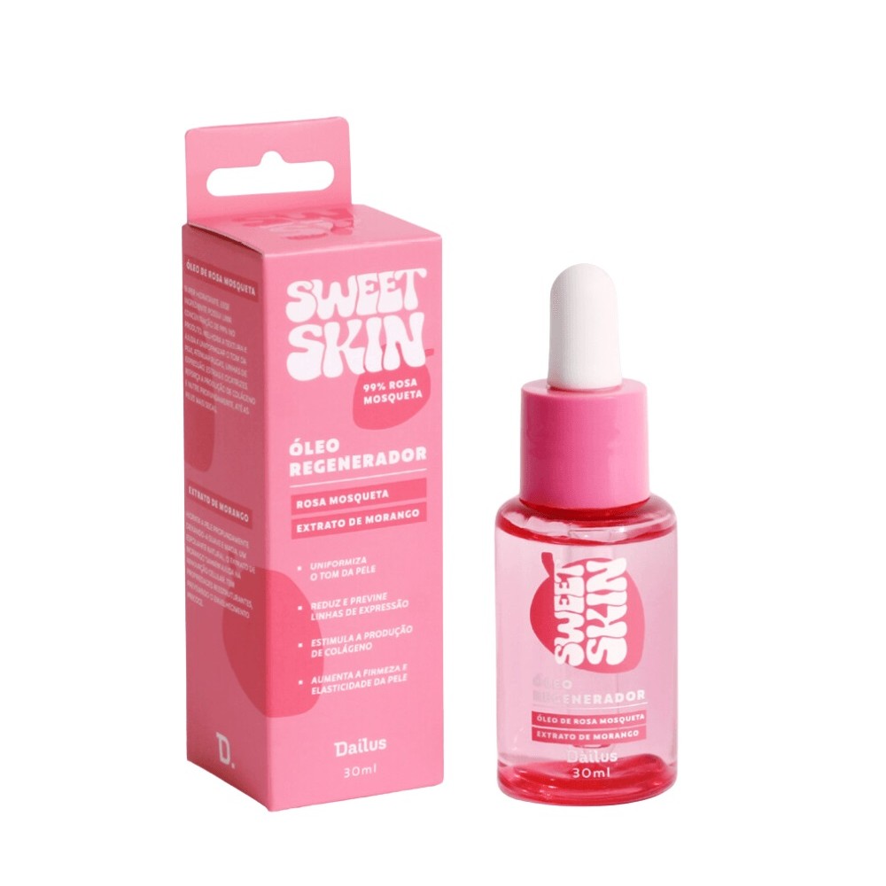 Óleo Regenerador Dailus Sweet Skin Rosa Mosqueta  30ml em Oferta na Shopee