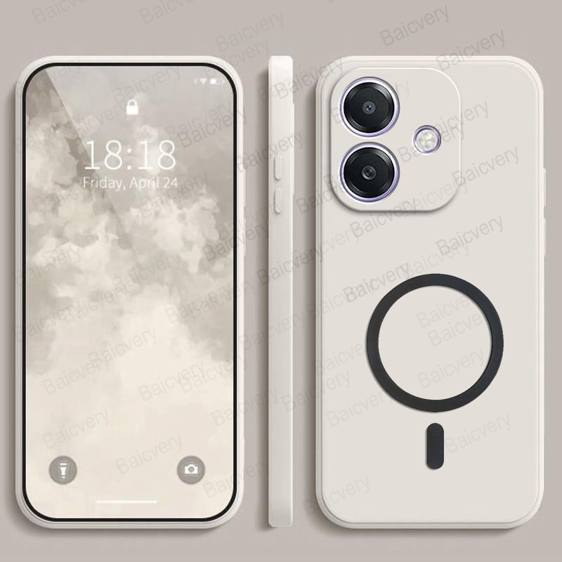 Capa De Telefone OPPO Realme Note 60/50 Com Adesivo Magnético De Carregador Sem Fio em Oferta na Shopee