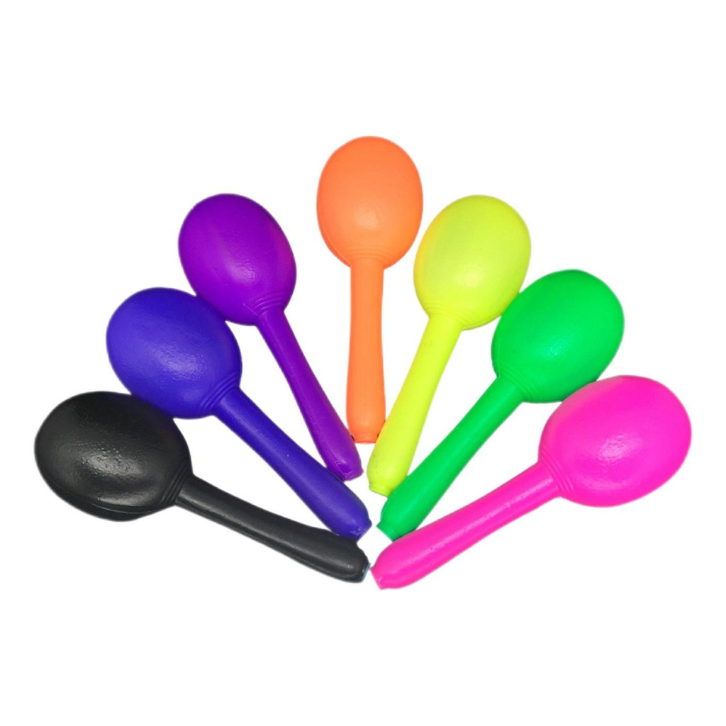 25 Maraca De Plástico Colorida Sortidas  - Melhor Preço!